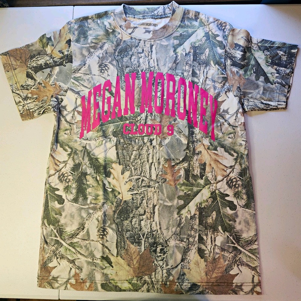 Megan Moroney "Cloud 9" Camo T-Shirt 100% Cotton, Size Small